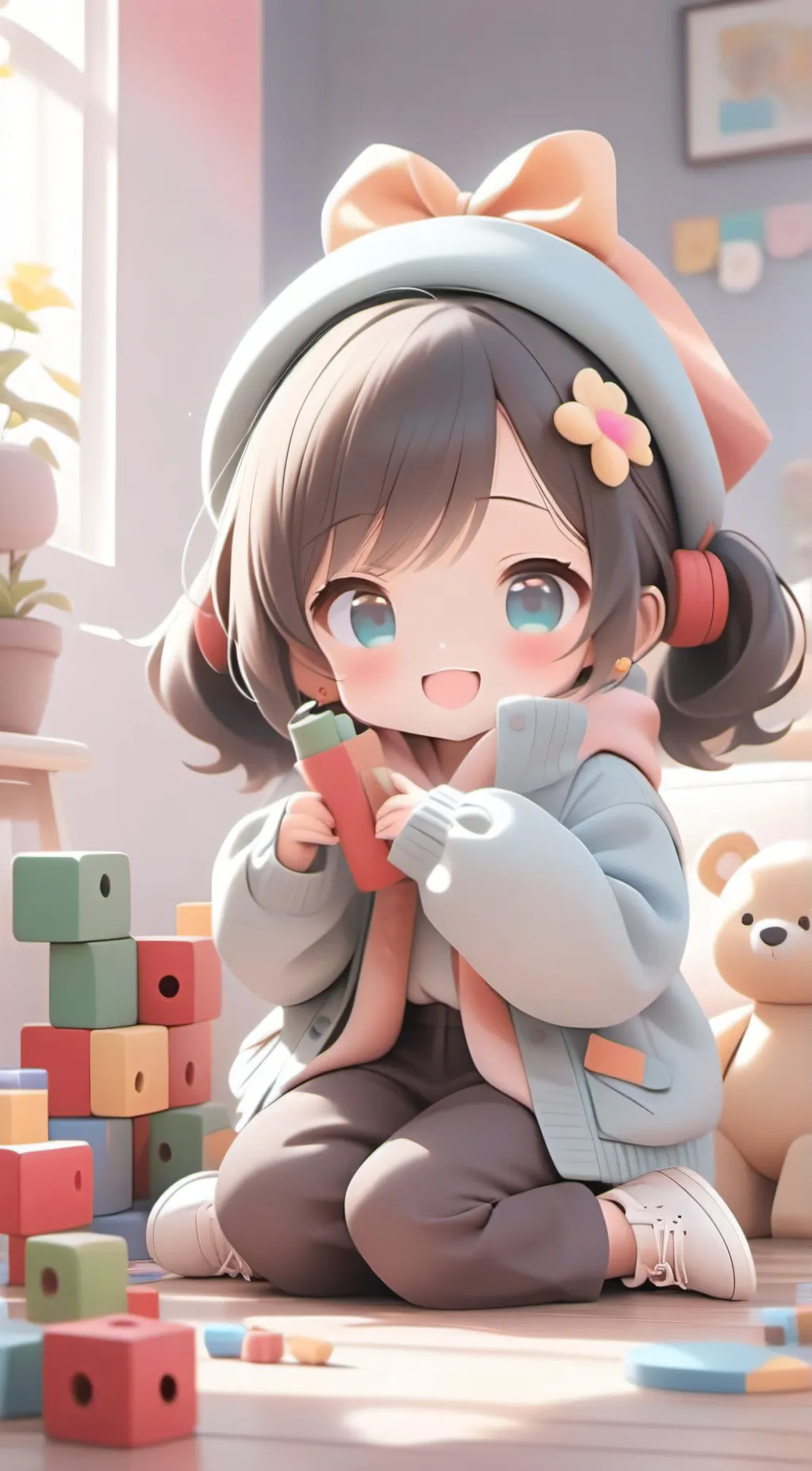 ai character: Emma (players sis) background