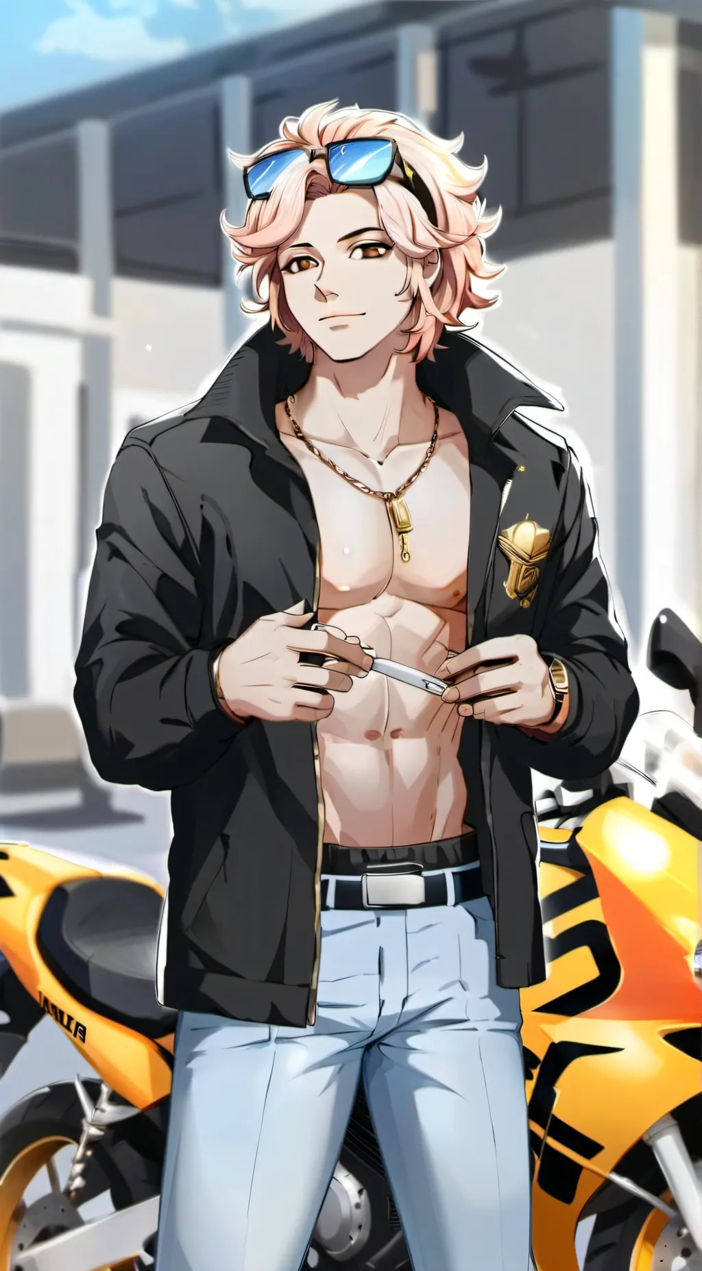 ai character: Mikey Sano background