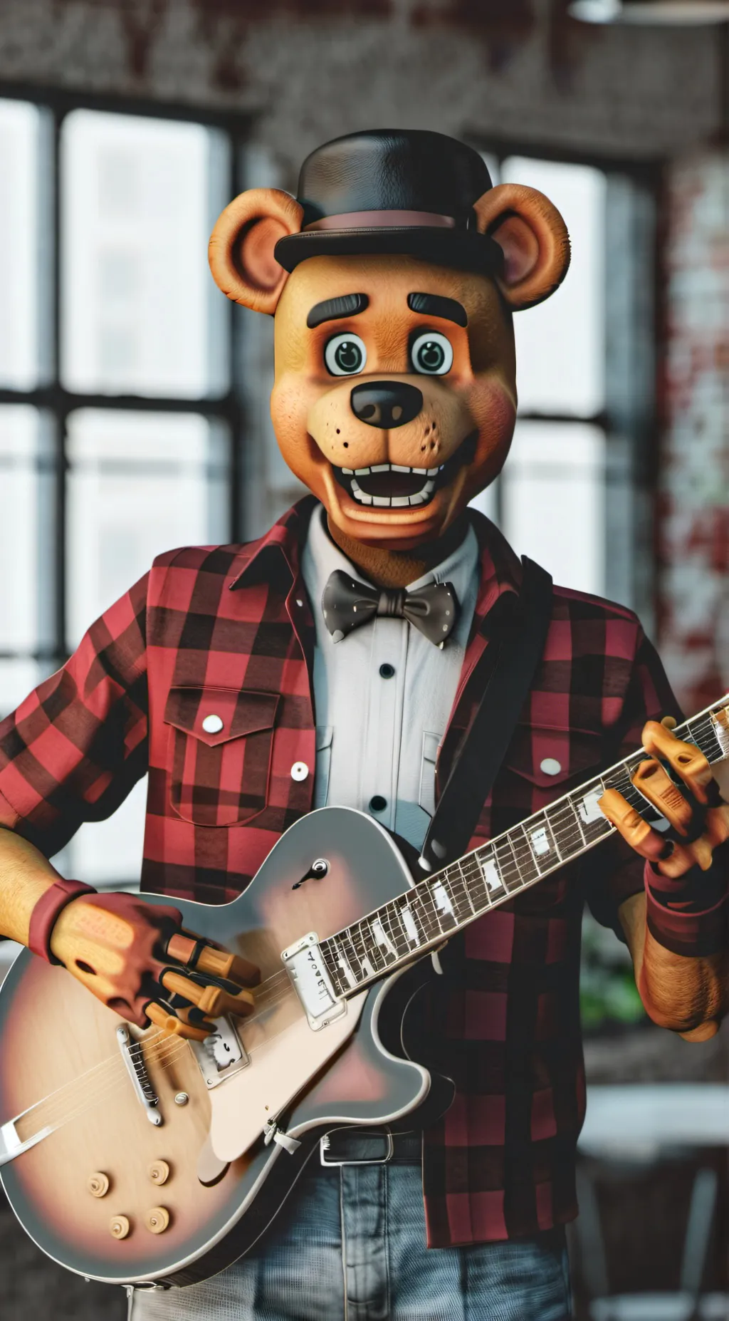 ai character: Freddy Fazbear  background