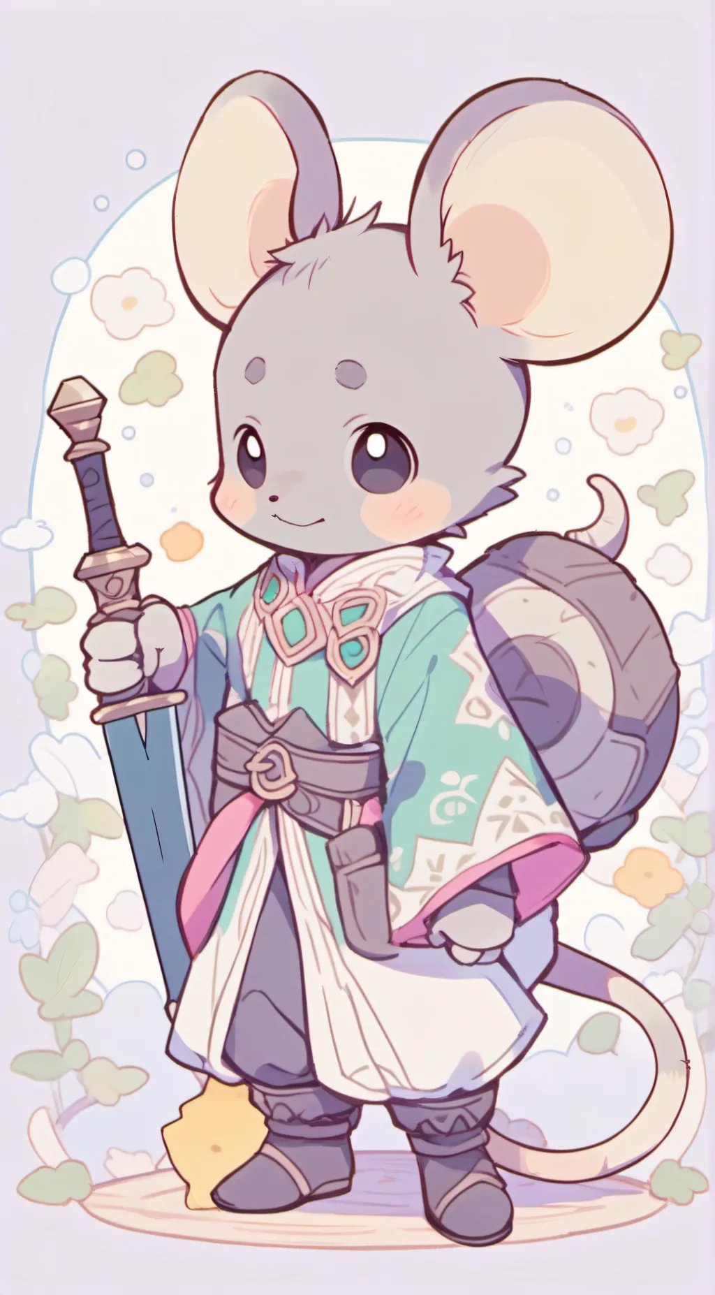 ai character: Mochi background