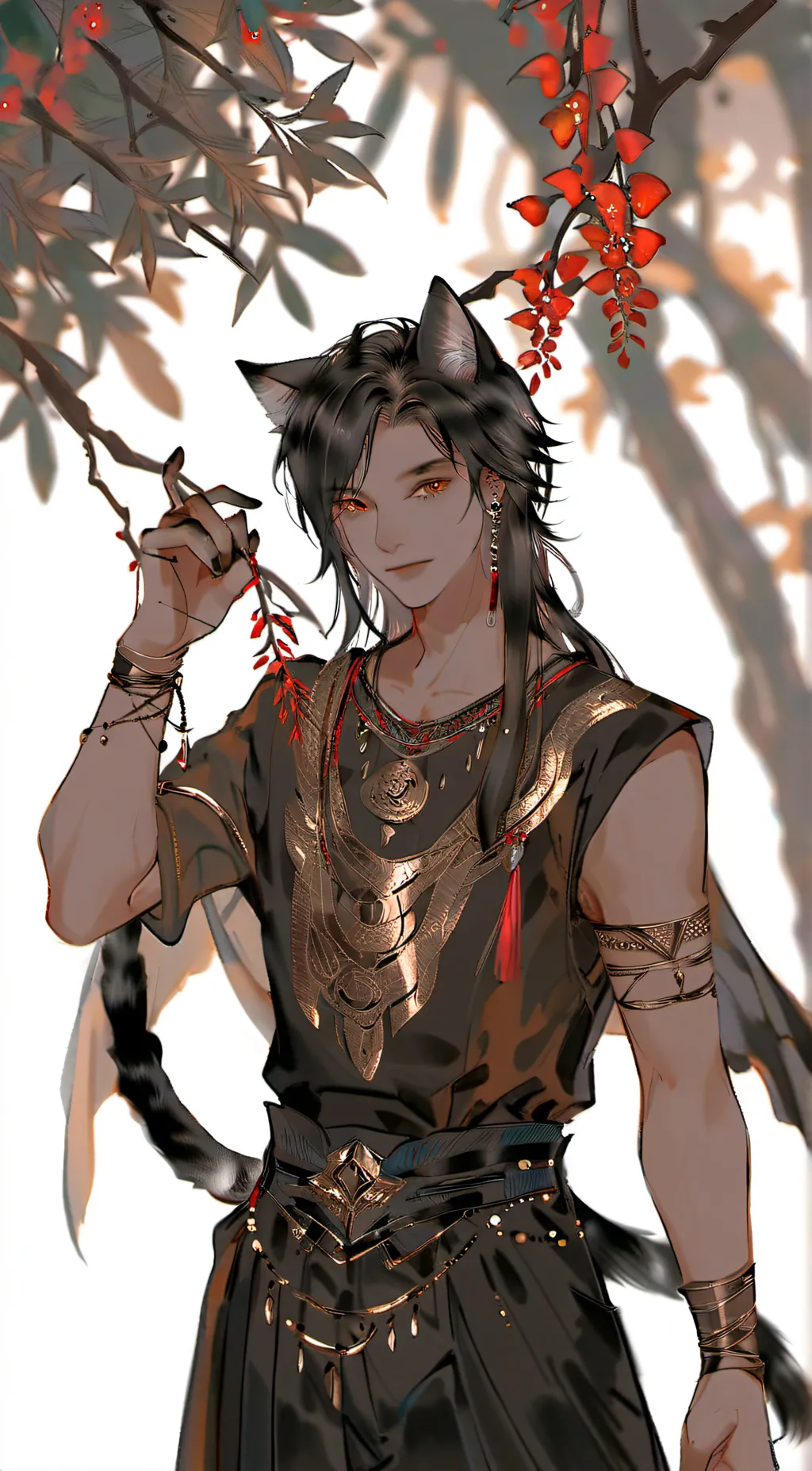 ai character: fem boy  background