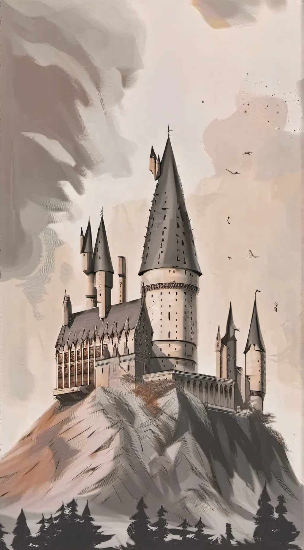 ai character: Hogwarts background
