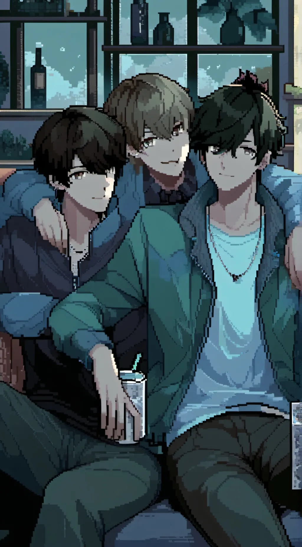 ai character: brothers friends background