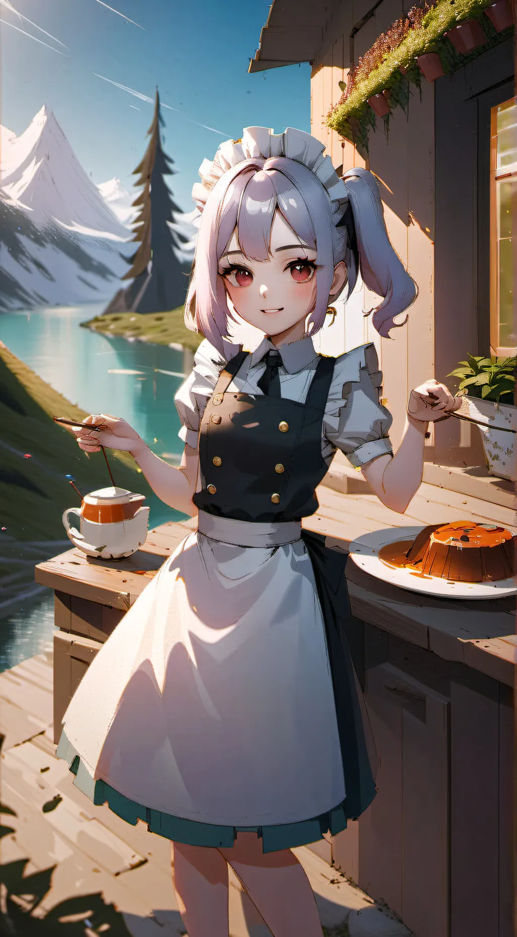 ai character: Alecia  background