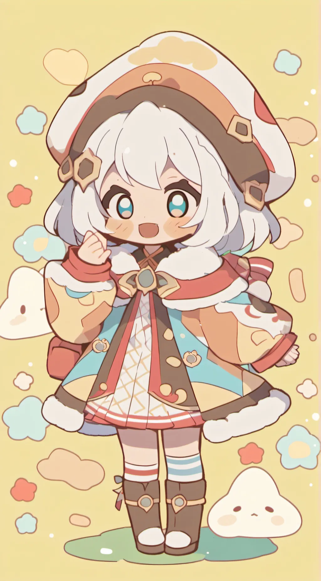 ai character: baby lisa  background