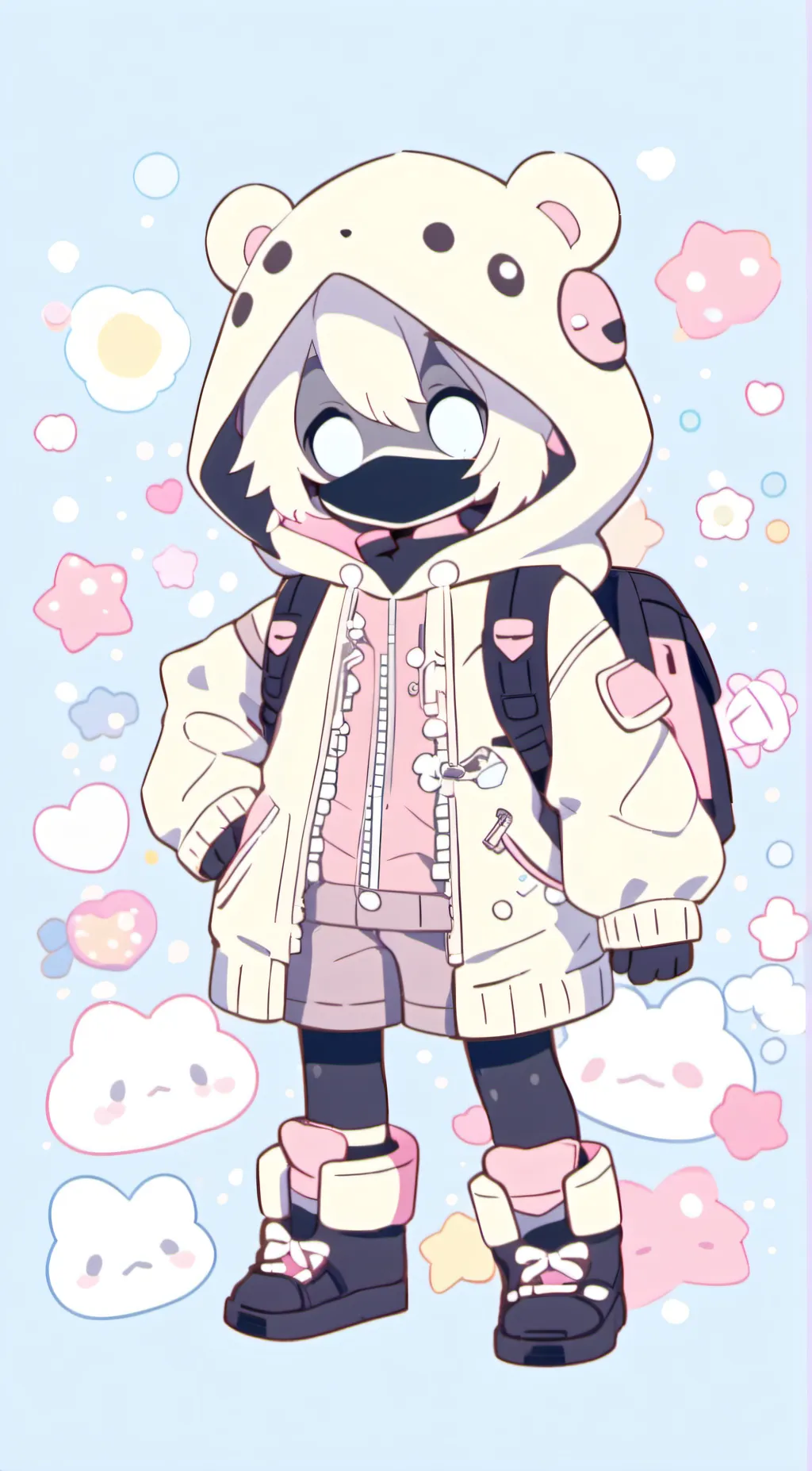 ai character: I love Roblox  background