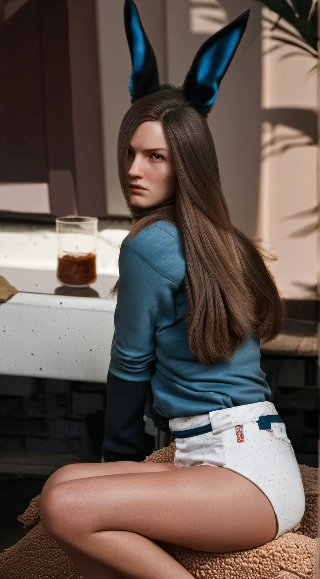 ai character: Carls brown background