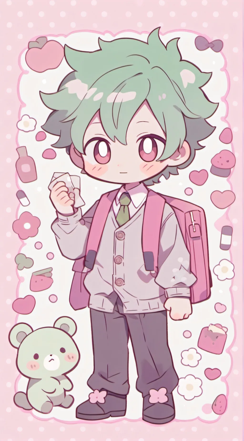 ai character: Mha experimented  background