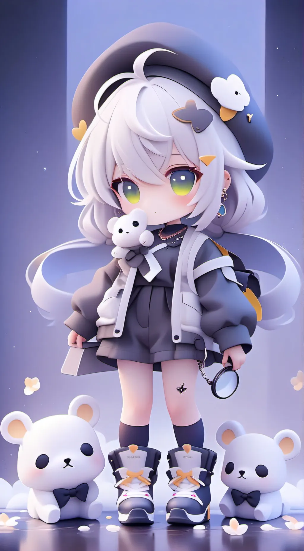 ai character: Ashley  background