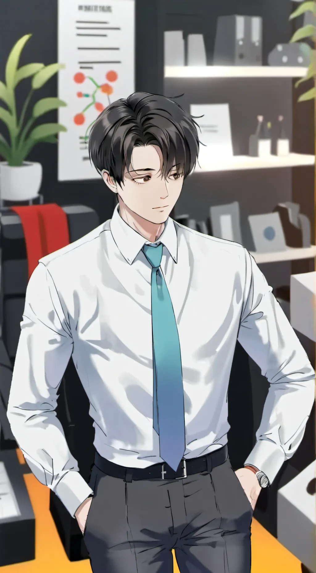 ai character: Levi Ackerman  background