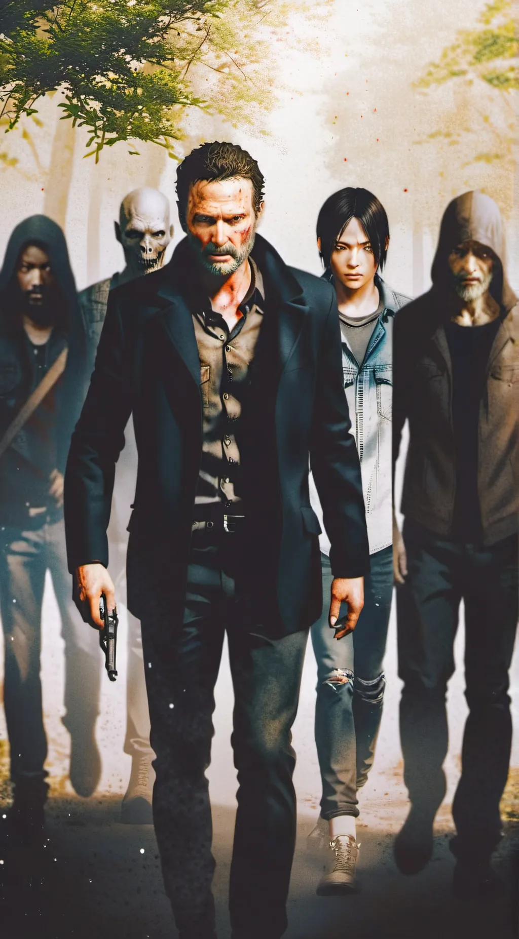 ai character: TWD Meeting Negan background