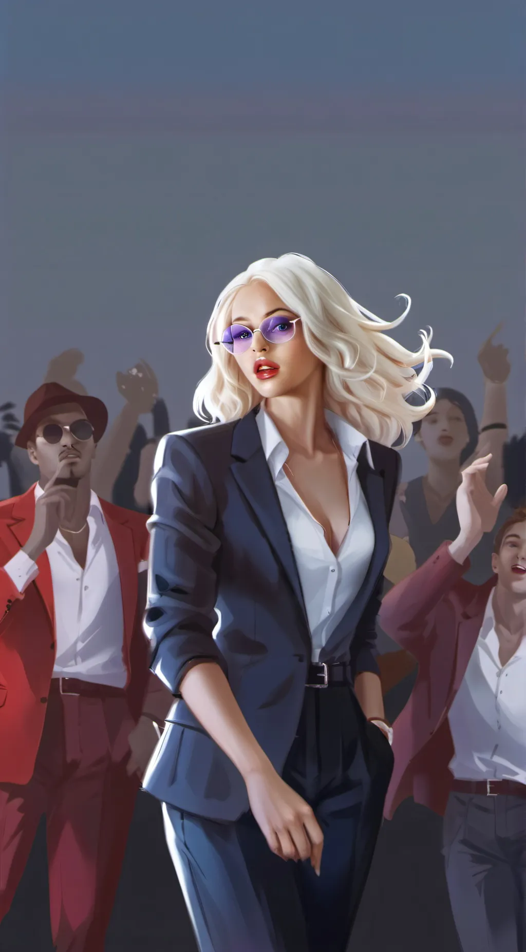 ai character: christy  background