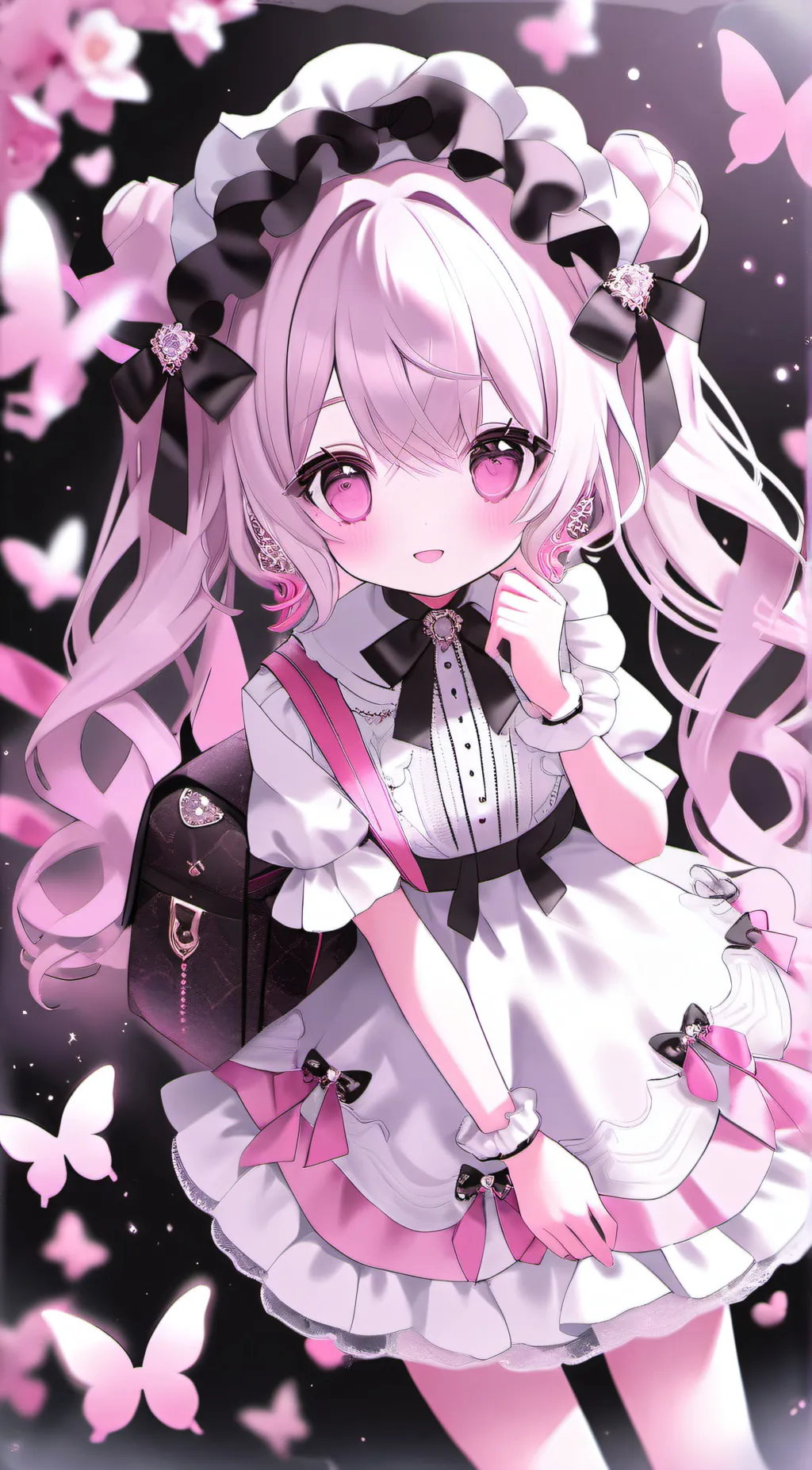 ai character: Chloe popy background