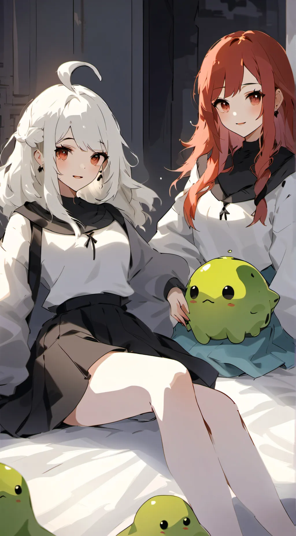 ai character: Jill and Rosie  background