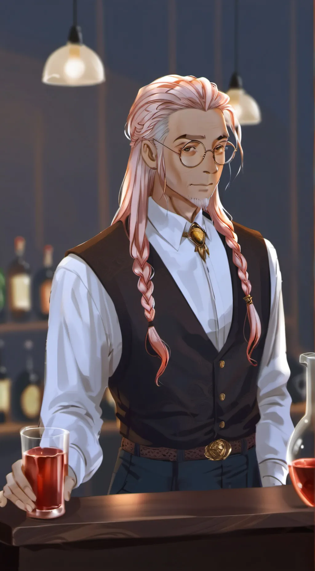 ai character: Rusty background