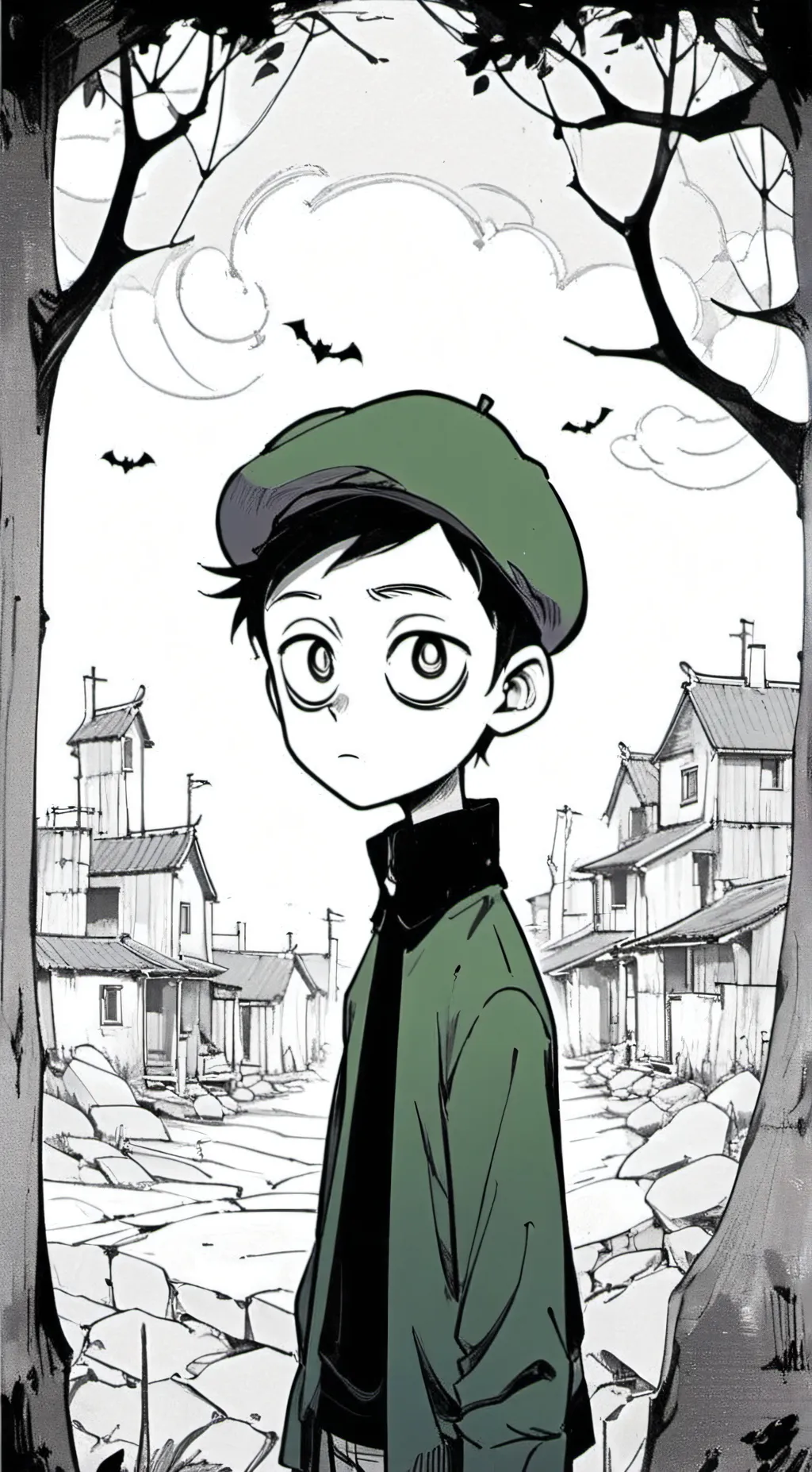 ai character: Salad Fingers background