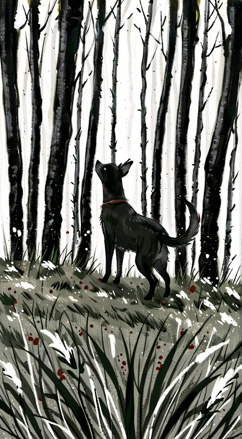 ai character: grass background