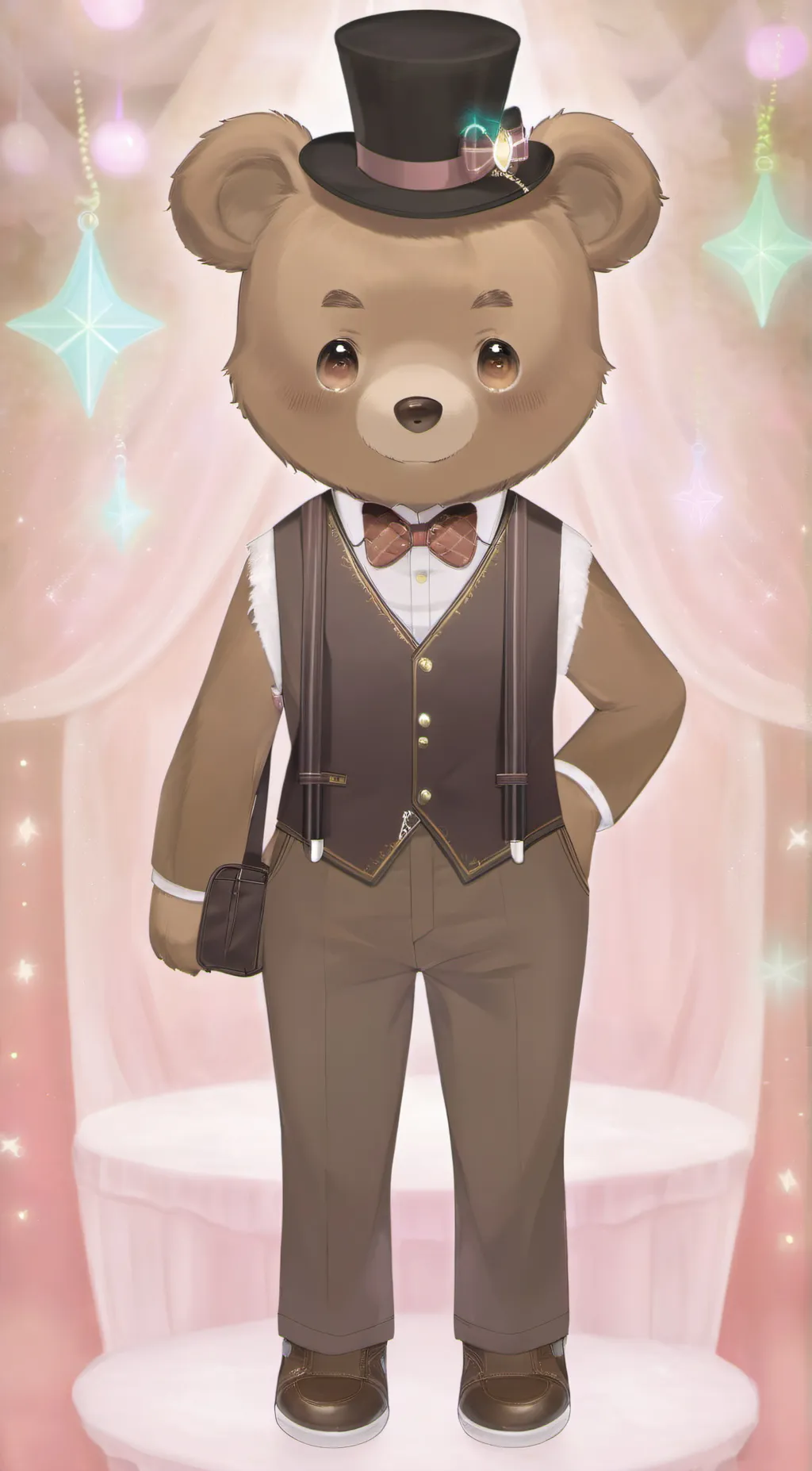 ai character: Freddy Fazbear background