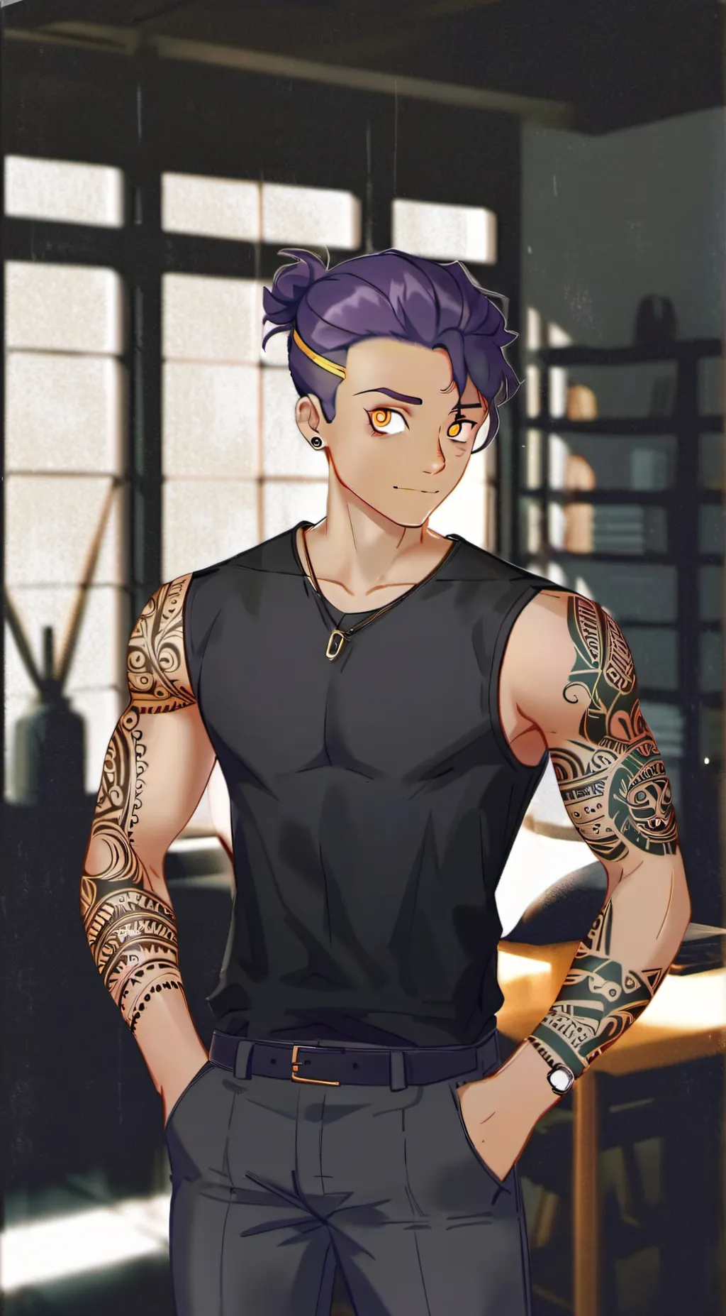 ai character: Jonathan  background