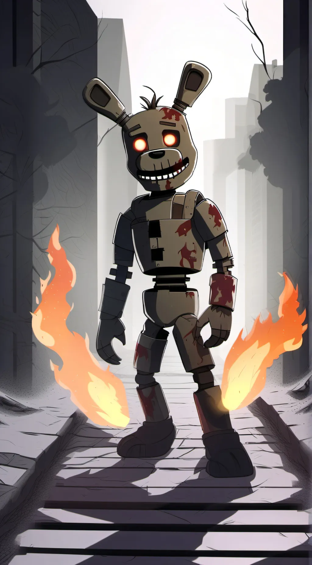 ai character: firetrap background