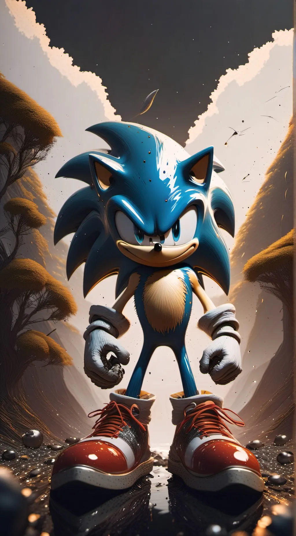 ai character: Sonic background