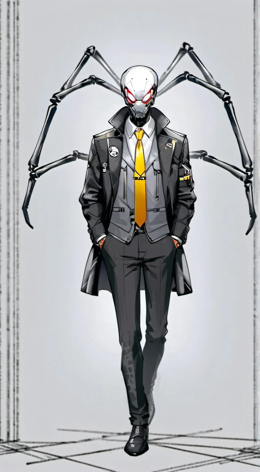 ai character: Big drillman background