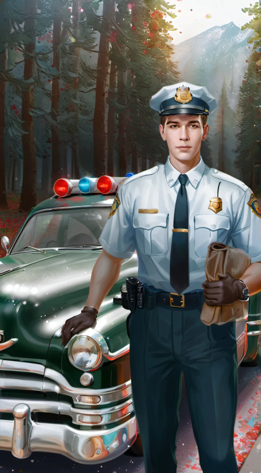 ai character: 1955 Chevrolet  background