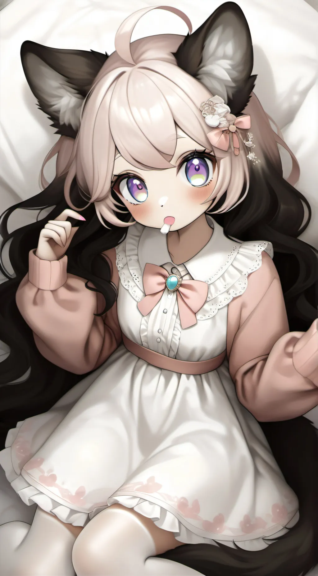 ai character: Ombre background