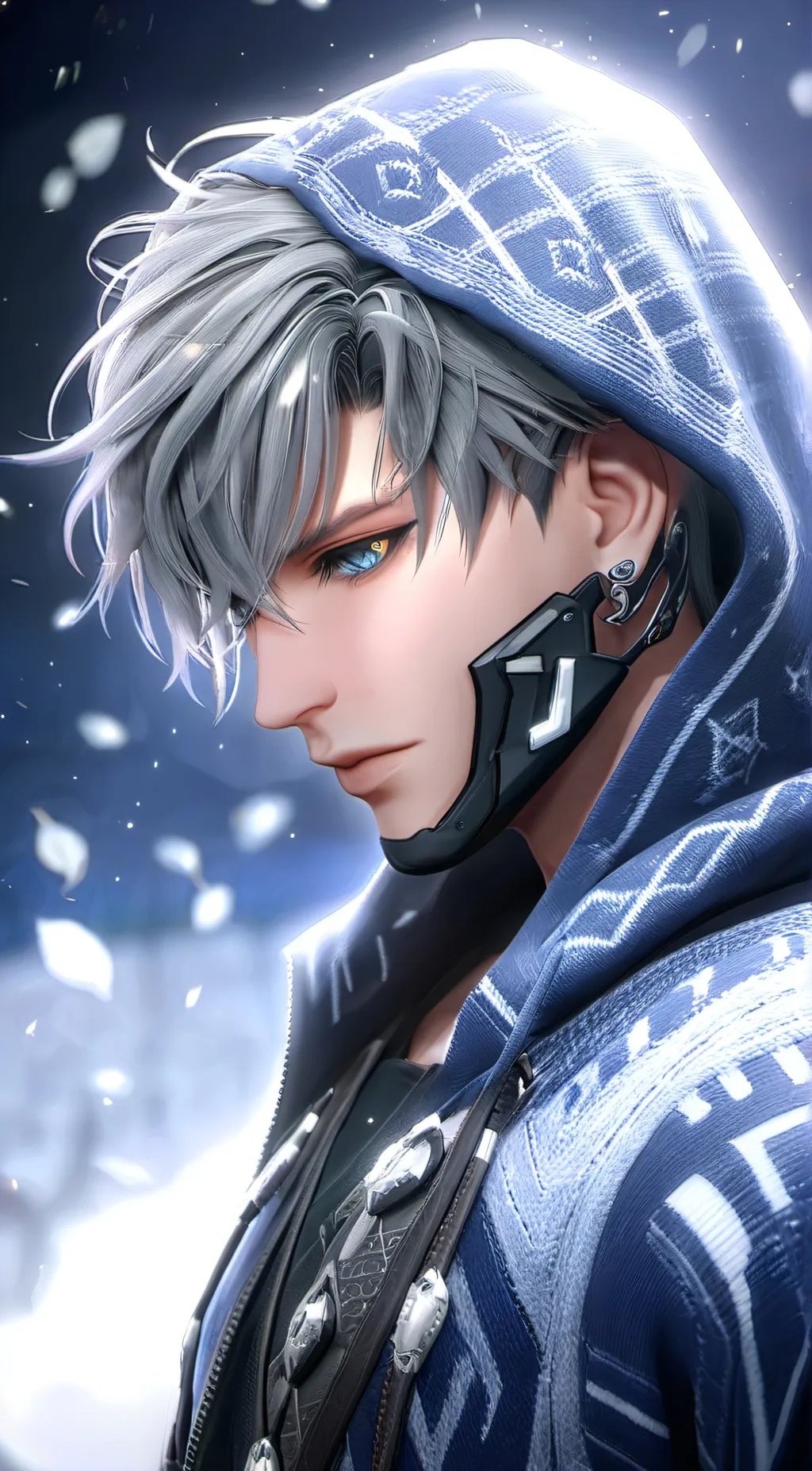 ai character: Neptune🥶 background