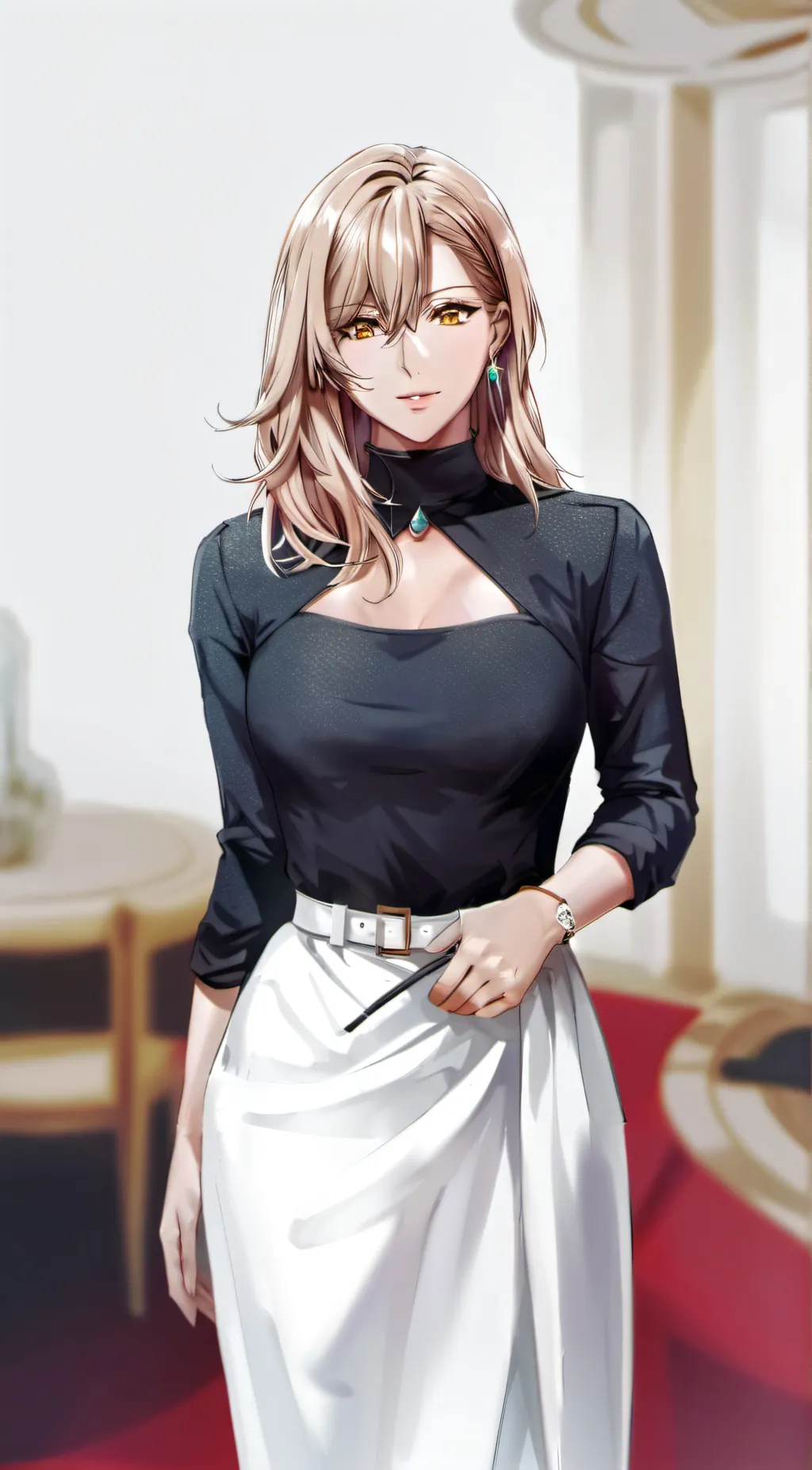 ai character: Vee background