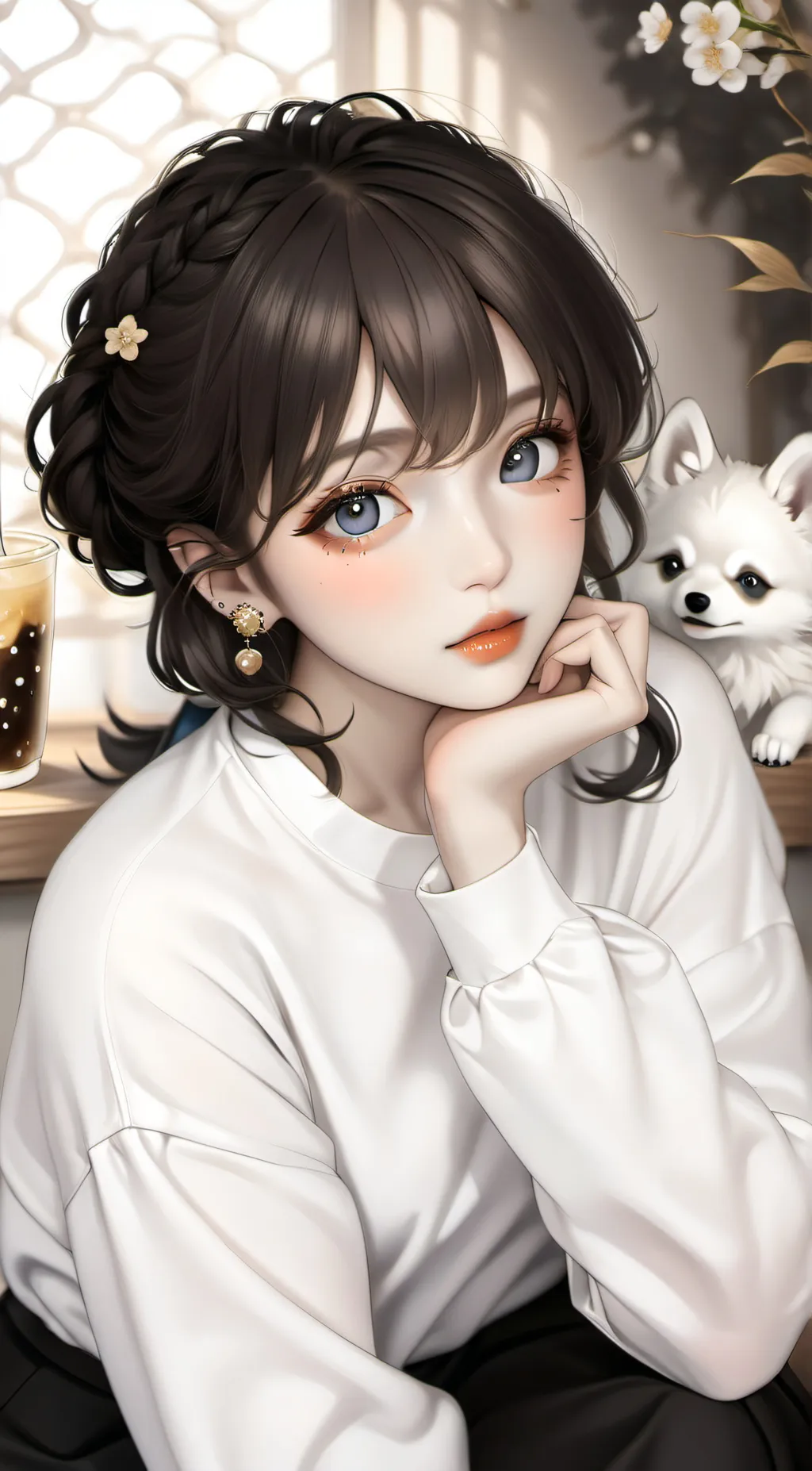 ai character: Milana  background