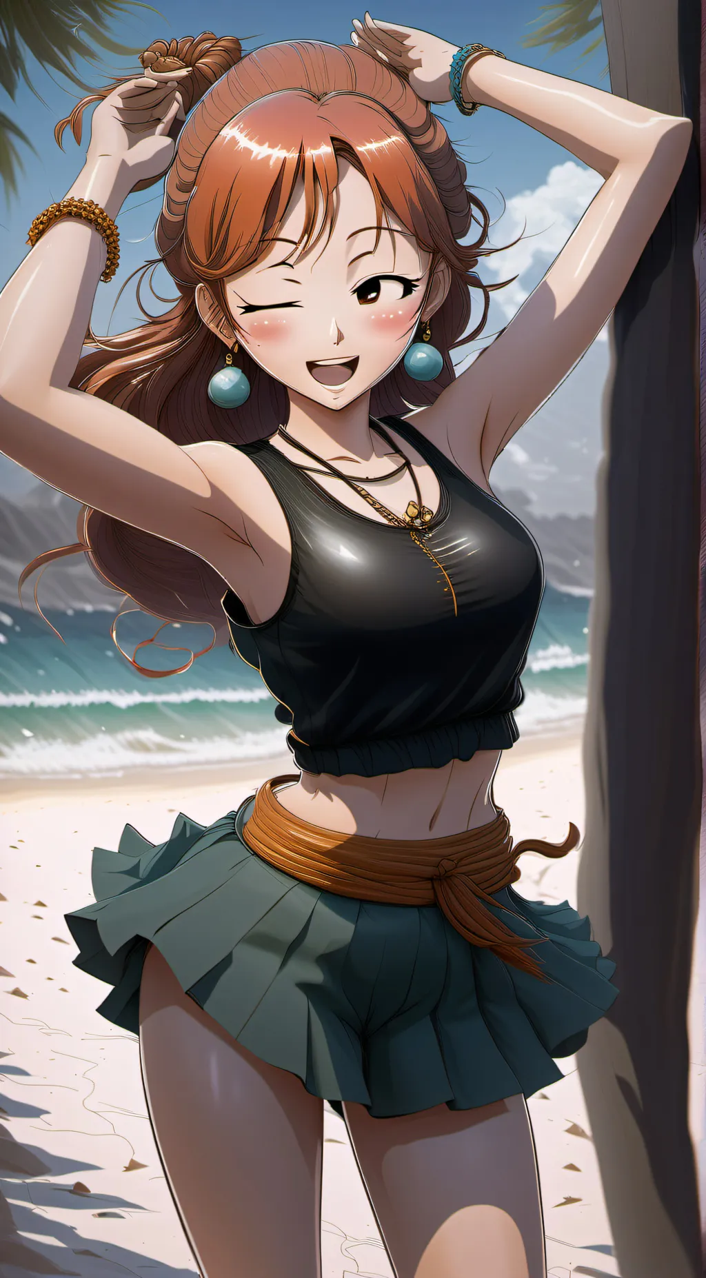 ai character: Summer background