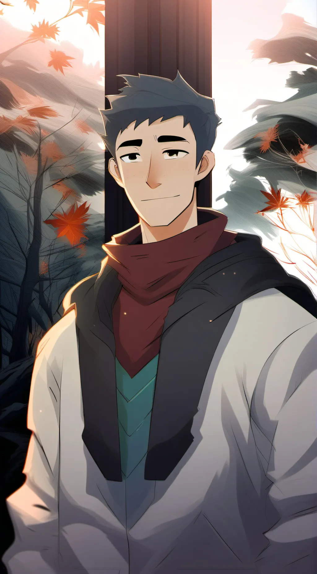 ai character: frank zhang  background