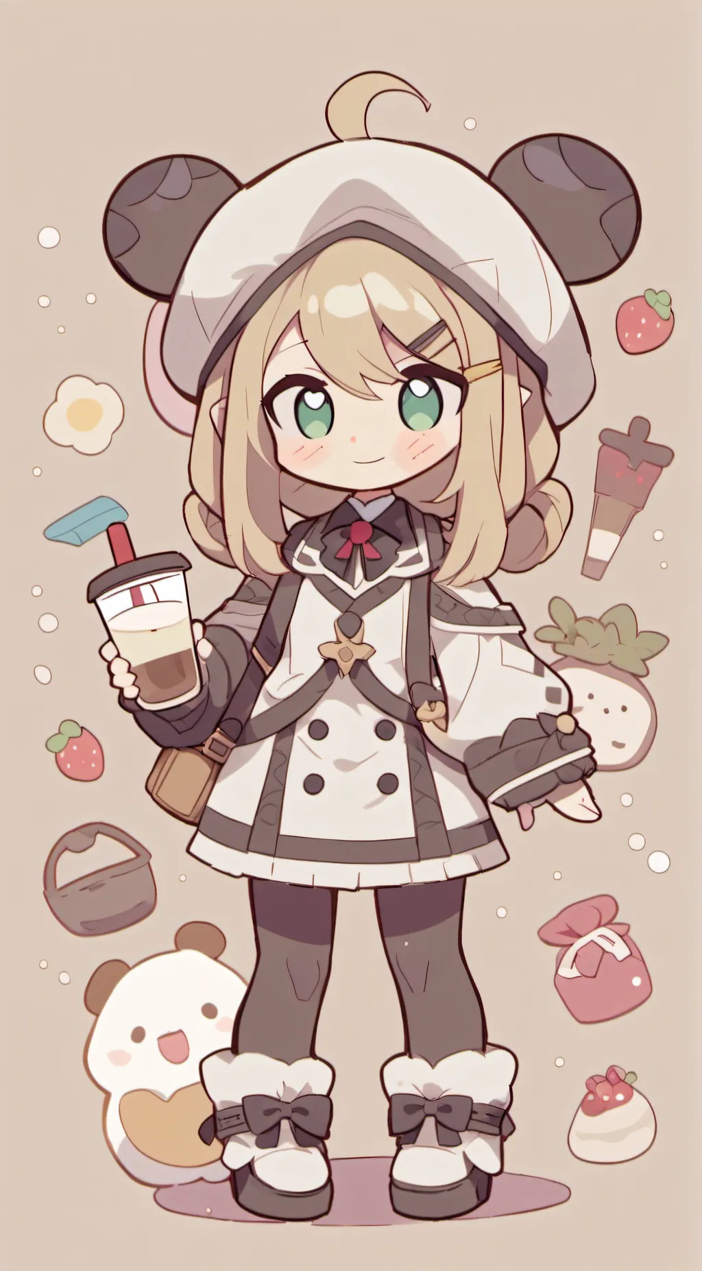 ai character: cutie 🥰 background