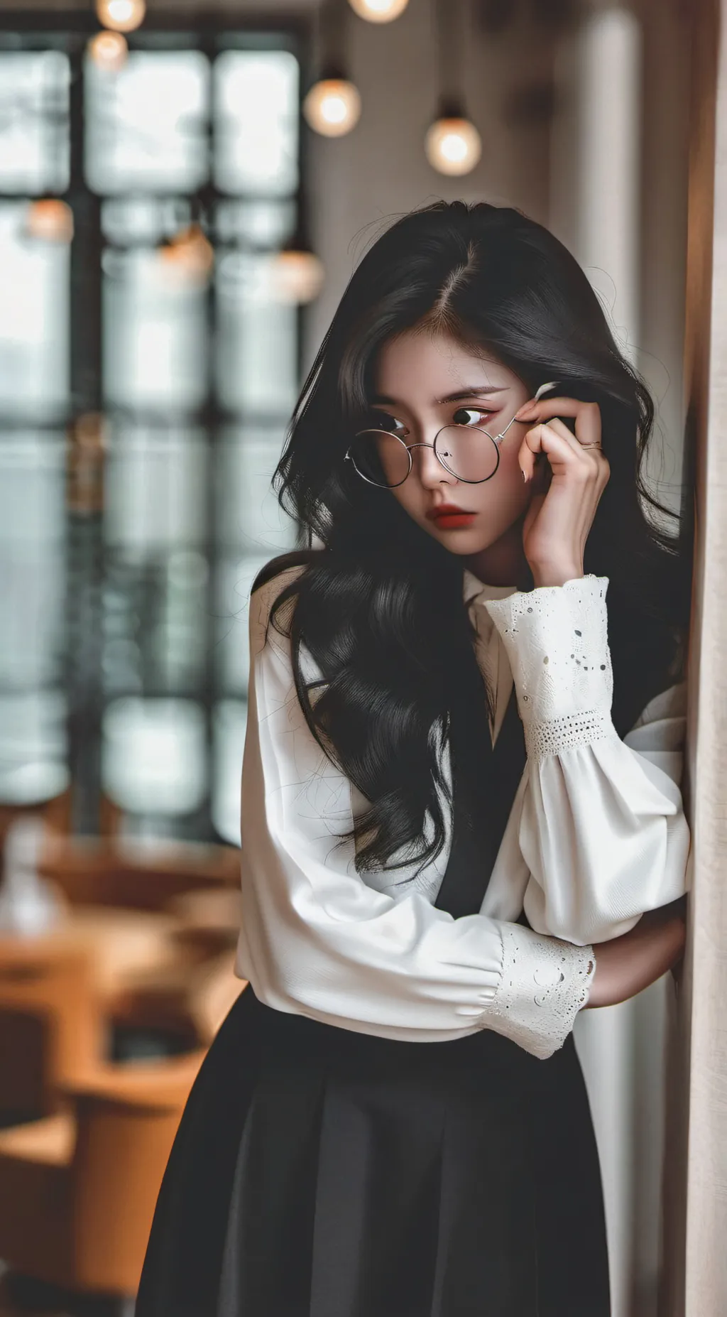 ai character: hazel background