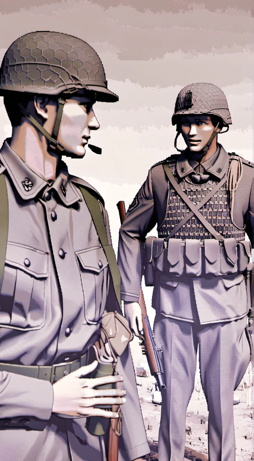 ai character: WW2 background