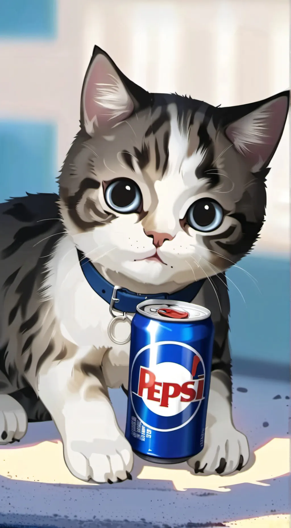 ai character: pepsi kitty background