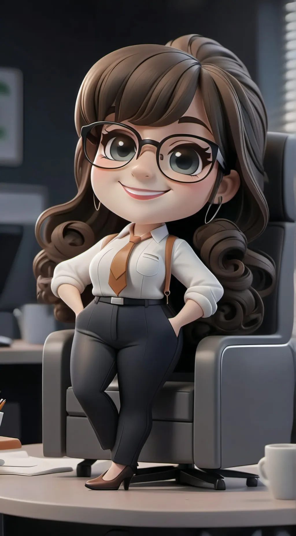 ai character: Jennifer  background