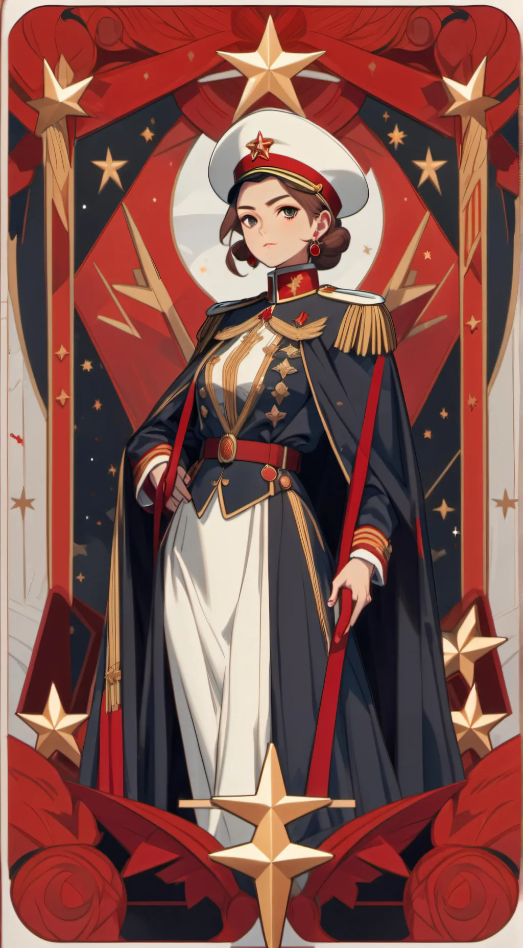 ai character: Admiral Juliana Va background