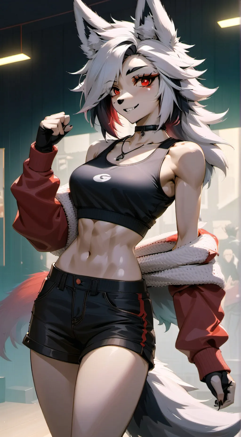 ai character: Ember Rose background