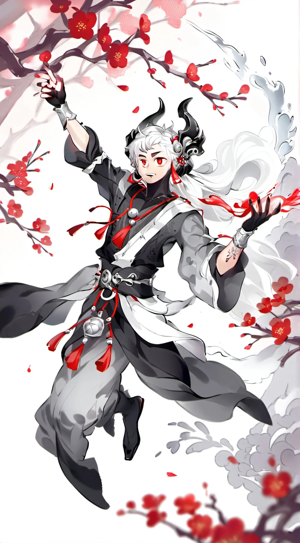 ai character: adult god Japan bo background