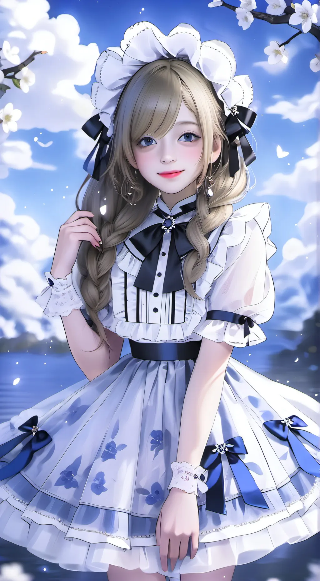 ai character: Magnolia  background