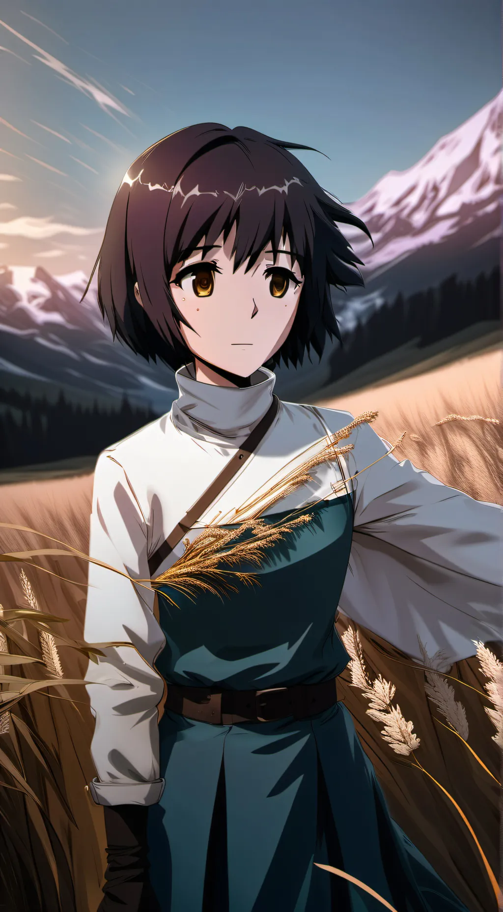 ai character: kusue hakozaki background