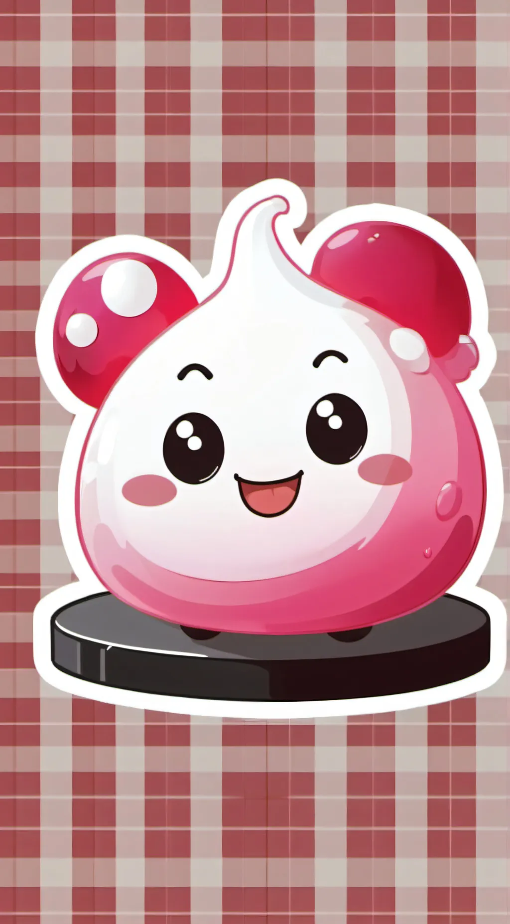 ai character: Pink slime background