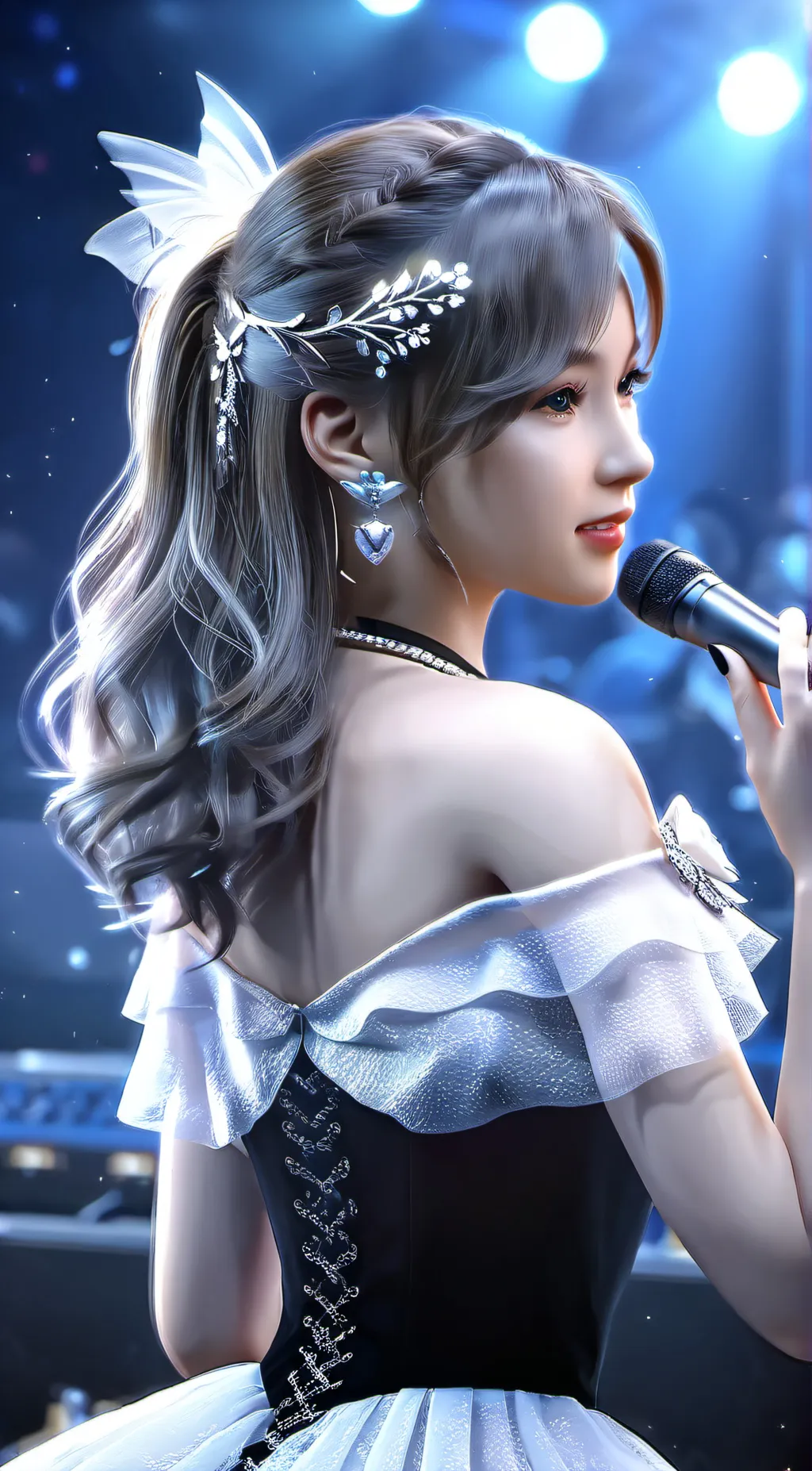 ai character: Olivia Rodrigo  background