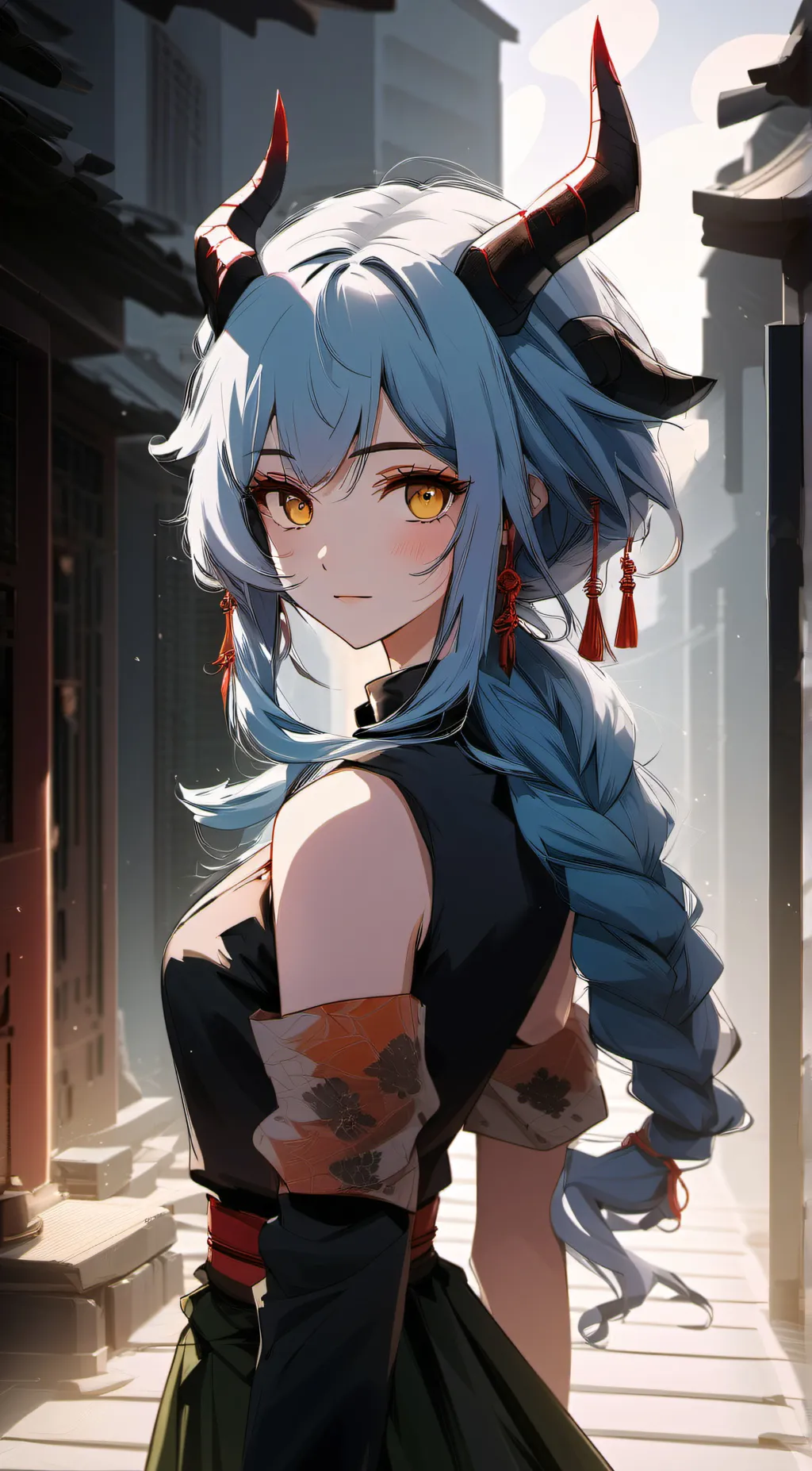 ai character: DEMON SLAYER background