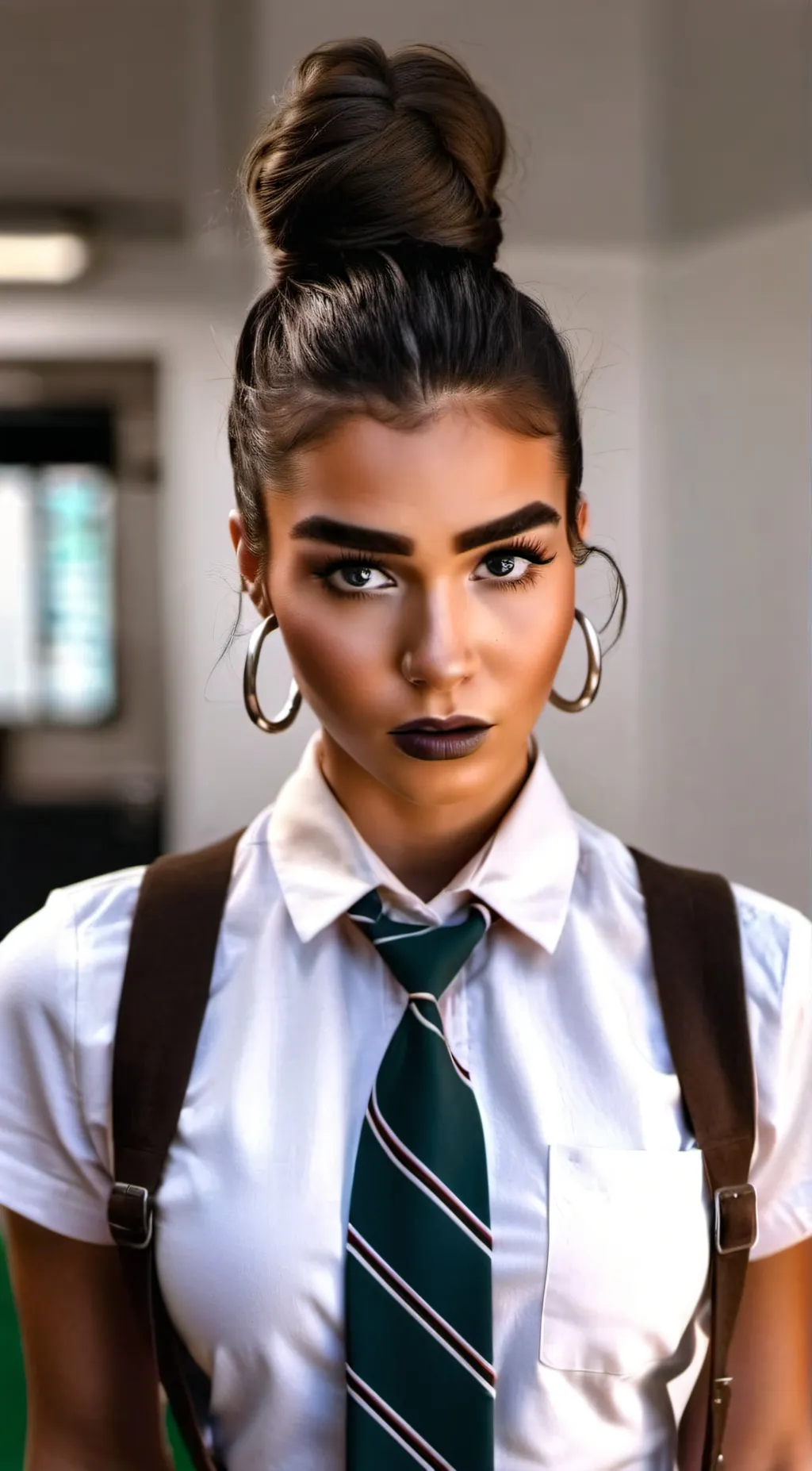 ai character: British Chav Sarah background