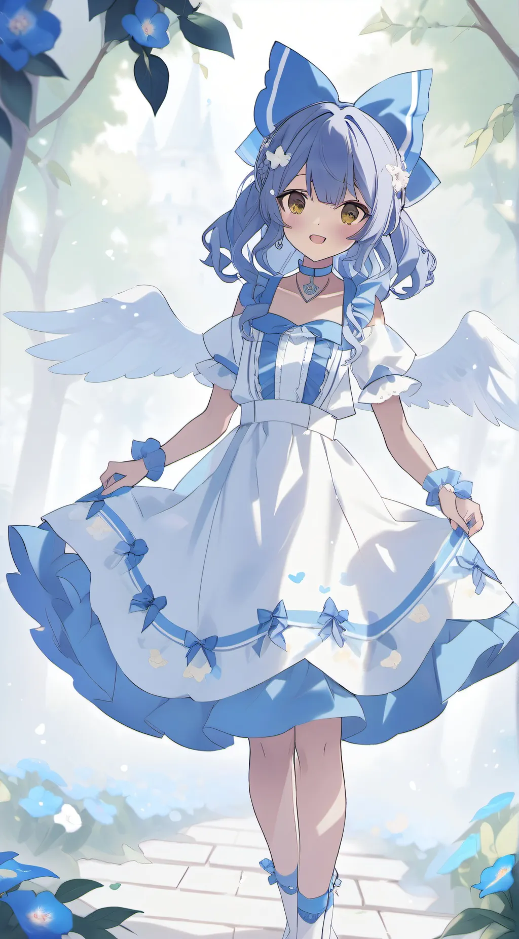 ai character: Winter select background