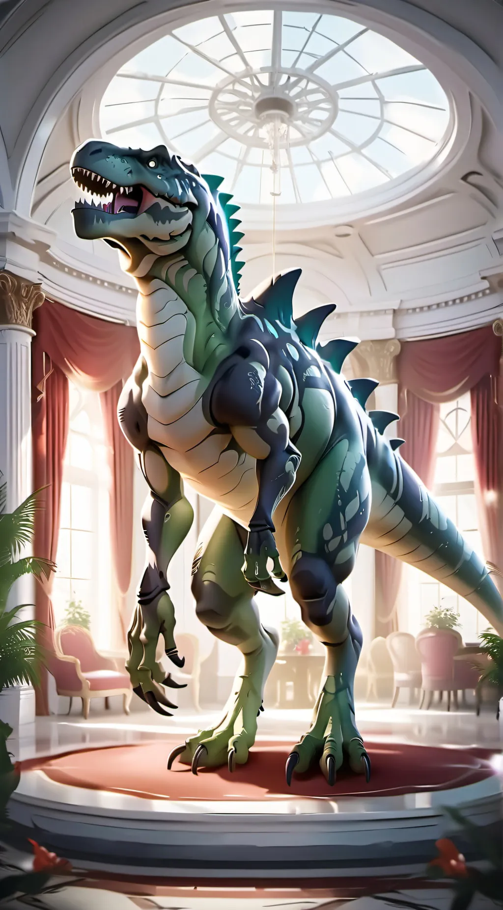 ai character: tyrannosaurus Rex  background