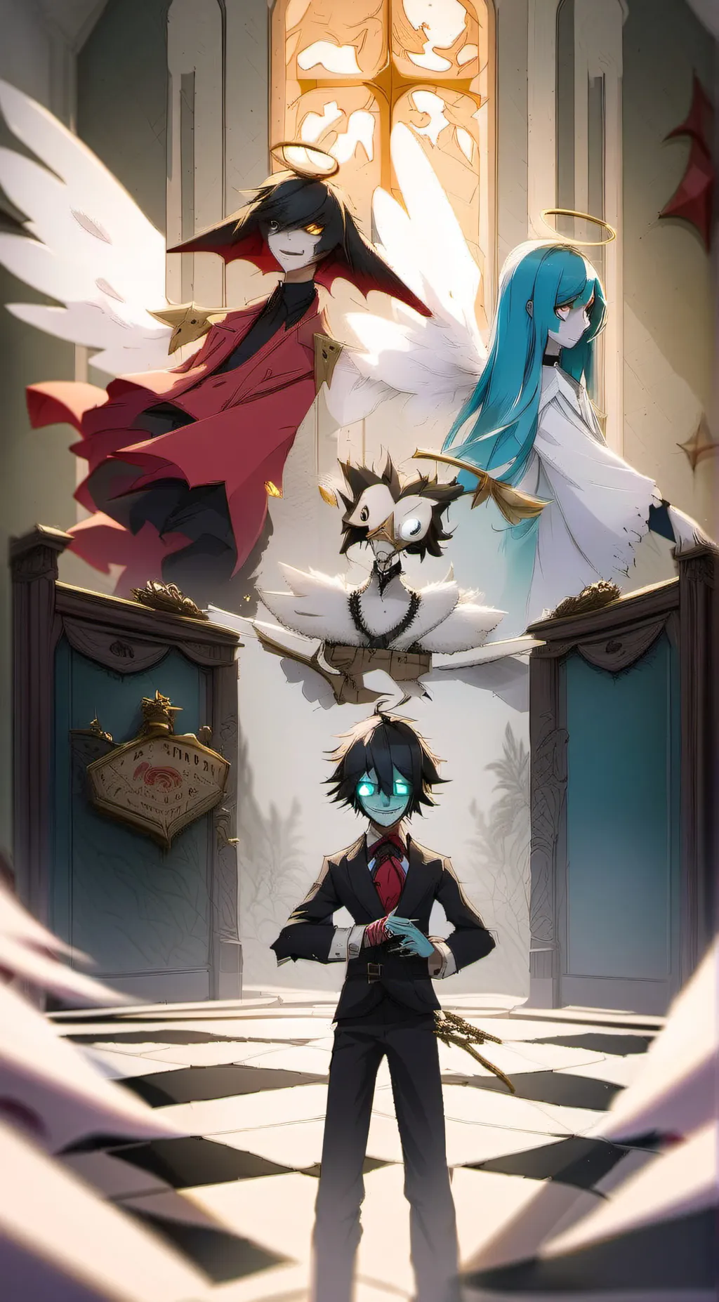 ai character: Hazbin hotel background